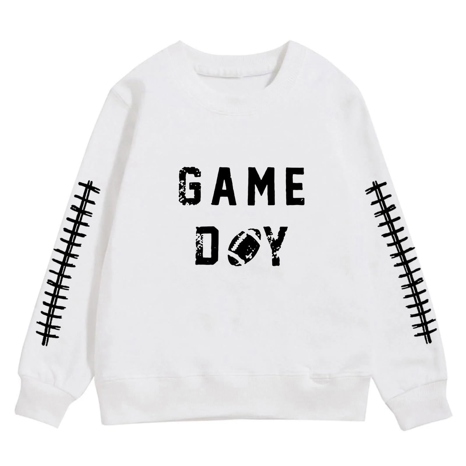 Худи для мальчиков с длинными рукавами, мягкий свитшот с графическим рисунком, милый пуловер с круглым вырезом, одежда, фото №2