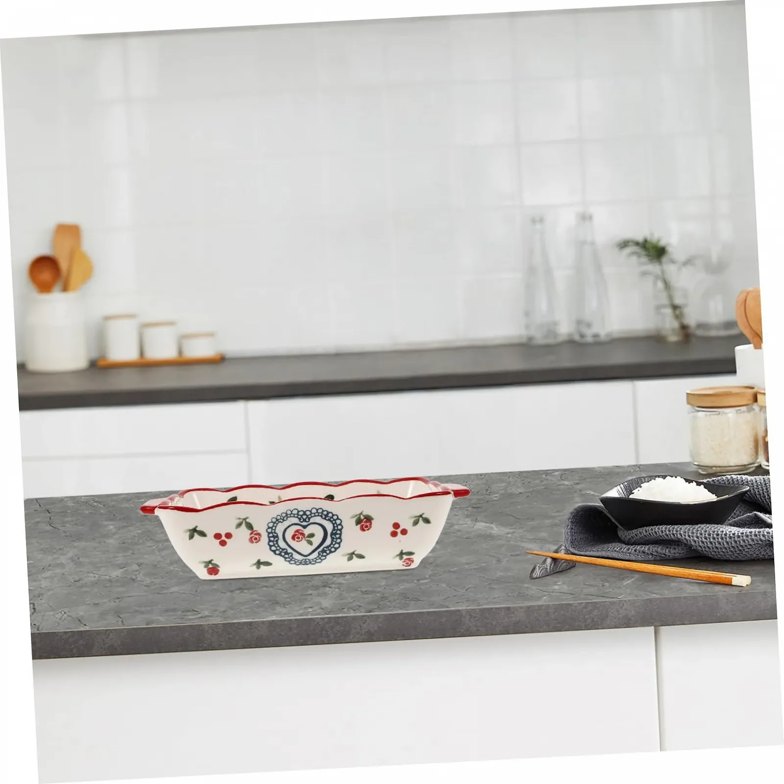 Форма для запекания Керамическая Прямоугольная для лазаньи и запеканок, фото №9