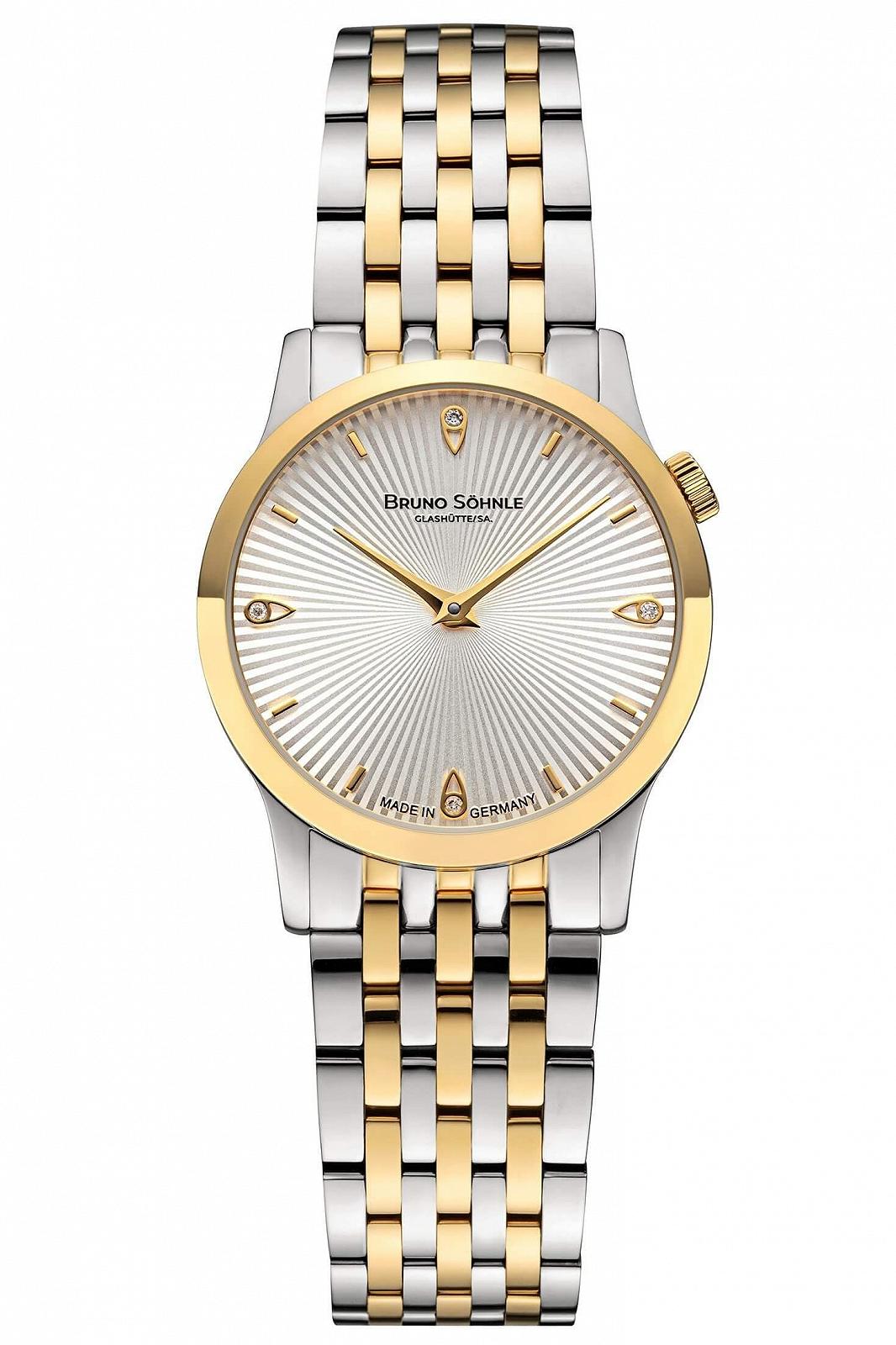 Жіночий годинник Bruno Söhnle Bologna IV 17-23231-240 Сріблястий Двоколірний Кварцовий Сапфірове скло 29 мм, фото №1 Жіночий годинник Bruno Söhnle Bologna IV 17-23231-240 Сріблястий Двоколірний Кварцовий Сапфірове скло 29 мм, фото №1
