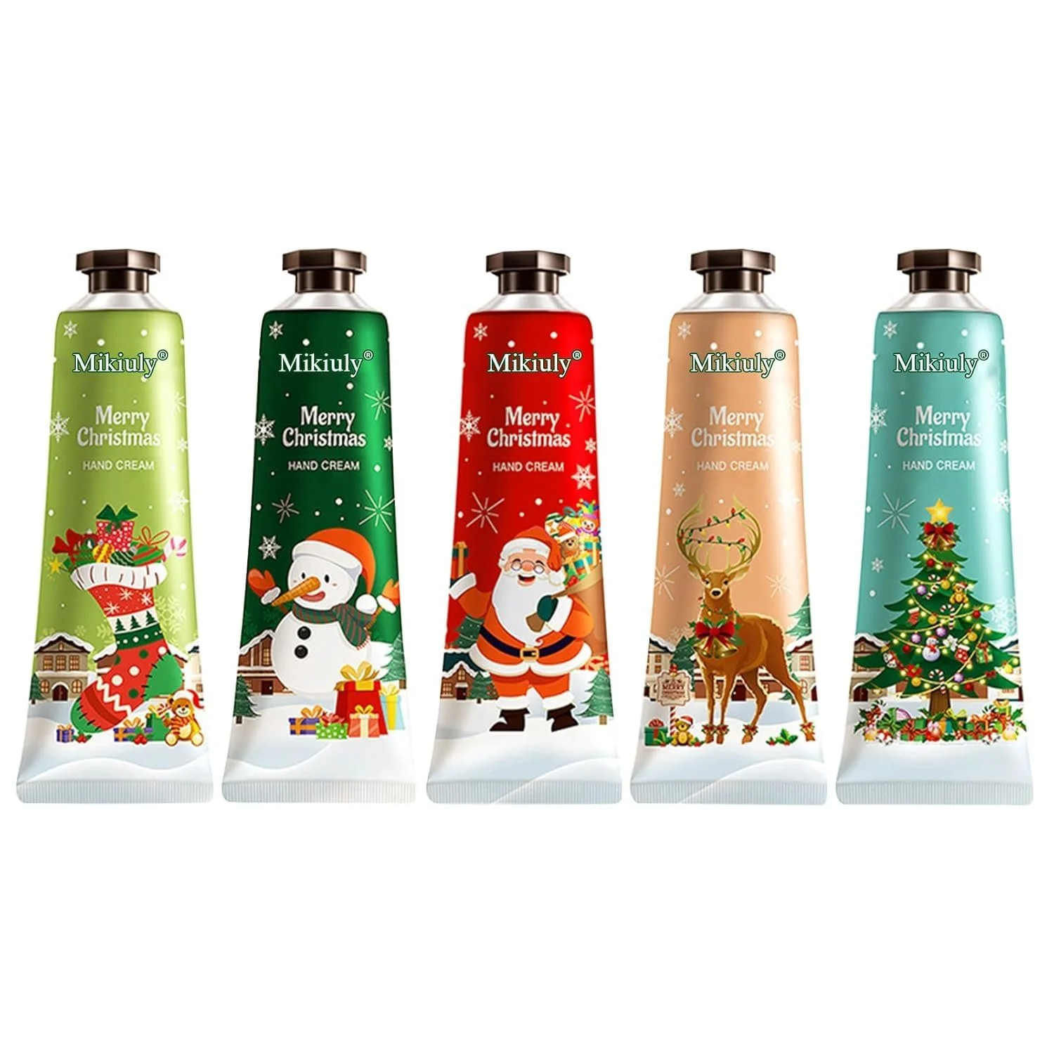 Крем для рук Різдвяний набір Міні креми для рук Зволожуючий крем для рук, фото №1