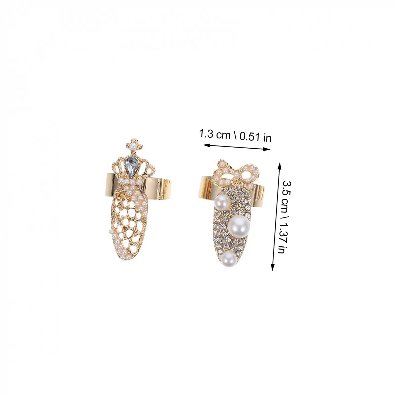 Кольца для ногтей Modeaccessoires 12 штук со стразами, нежные кольца для ногтей для женщин и взрослых, простые в использовании без клея для вечеринок и повседневной жизни, фото №3 Кольца для ногтей Modeaccessoires 12 штук со стразами, нежные кольца для ногтей для женщин и взрослых, простые в использовании без клея для вечеринок и повседневной жизни, фото №3