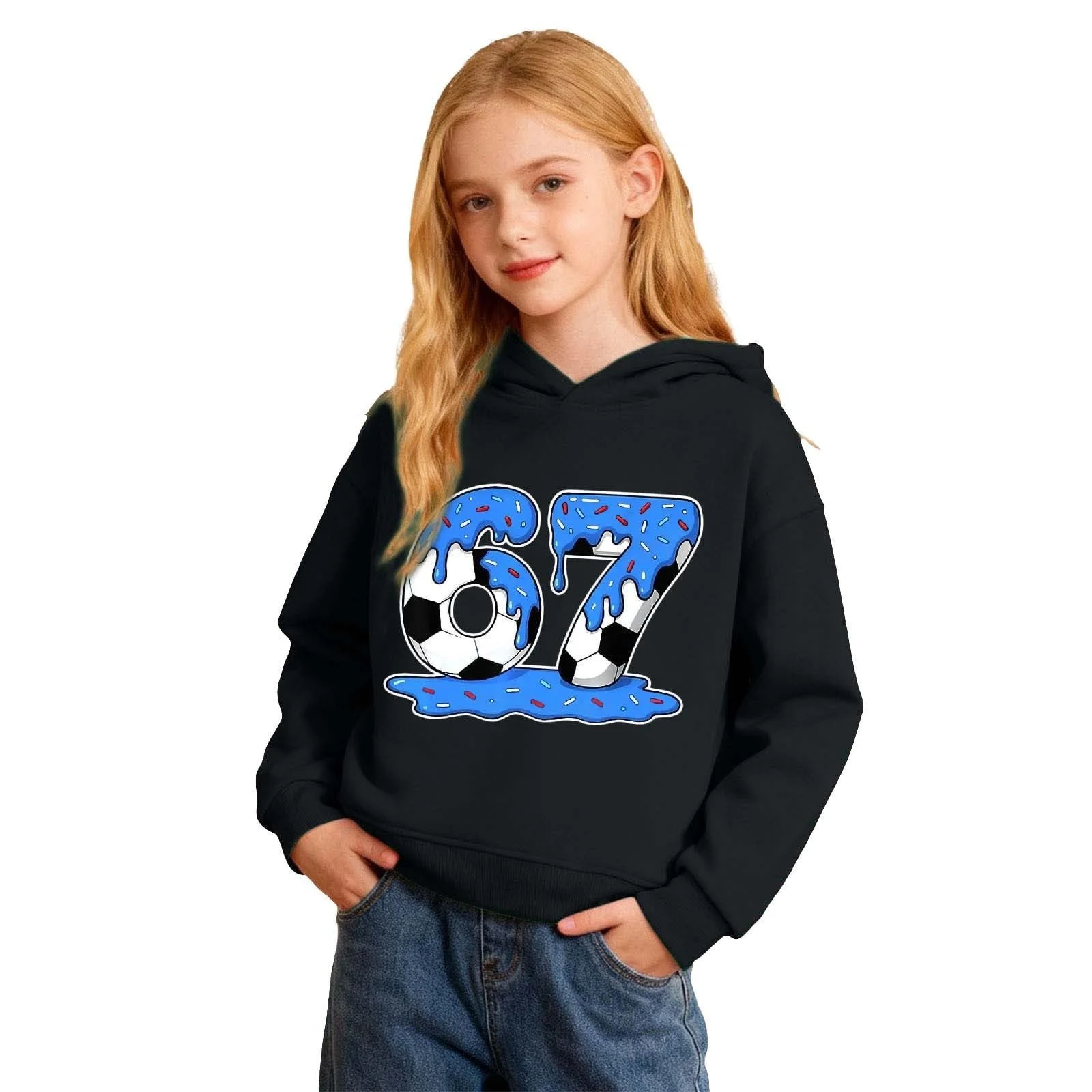 Свитшот Pullover Girls 67 Prints Soft 158, фото №1