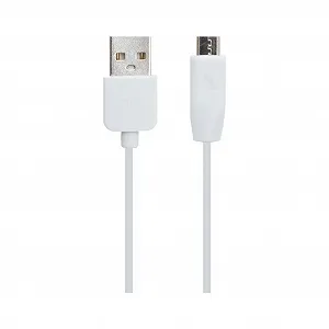 Дата кабель USB 2.0 AM to Micro 5P 1.0m 2.4A PVC X1 white HOCO (6957531032038) - Фото 1