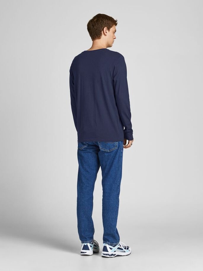 Футболка с длинными рукавами Jack&Jones JJBRAT TEE LS 12200518 Стандартный крой Blazer, фото №2