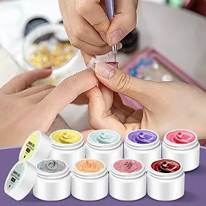 Гель-лак Pat, набор для художественного дизайна ногтей, 8 цветов synthetic.ua - Фото 1