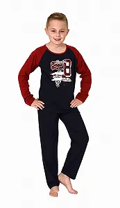 Піжама Normann З довгими рукавами для хлопчиків з крутим баскетбольним мотивом - Фото 1