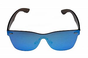 Сонцезахисні Окуляри amoloma Wayfarer Без оправи Сині Дзеркальні synthetic.ua - Фото 1