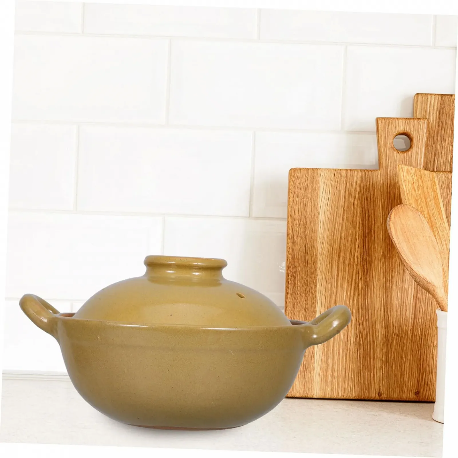 Кастрюля керамическая GALPADA с двойными ручками Керамика, фото №7 Кастрюля керамическая GALPADA с двойными ручками Керамика, фото №7