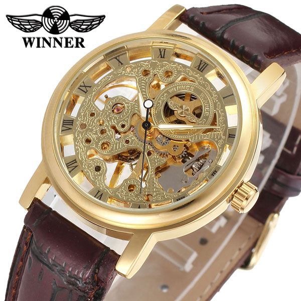 Годинник Winner Gold Brown, фото №2