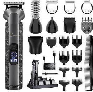 Набор Hatteker 8-in-1 Zero-Gap T-Blade Trimmer Waterproof Wireless - Фото 1