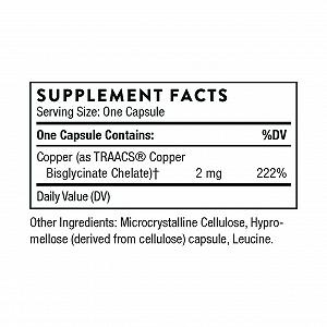 Copper Bisglycinate 60 caps synthetic.ua - Фото 1
