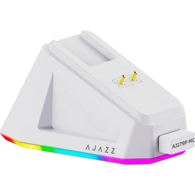 Мышка Ajazz AJ179P MC Charging Dock Wireless/Bluetooth/USB White (AJ179P-MC-W), фото №5 Мышка Ajazz AJ179P MC Charging Dock Wireless/Bluetooth/USB White (AJ179P-MC-W), фото №5