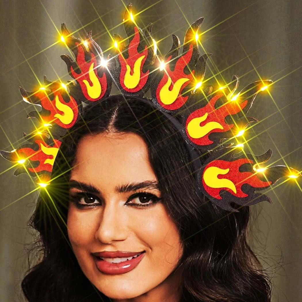 Обруч Reaky Світний з LED полум'ям Блискучий, фото №5