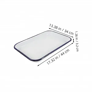 Деко Homoyoyo прямокутне емальоване термостійке біле synthetic.ua - Фото 1