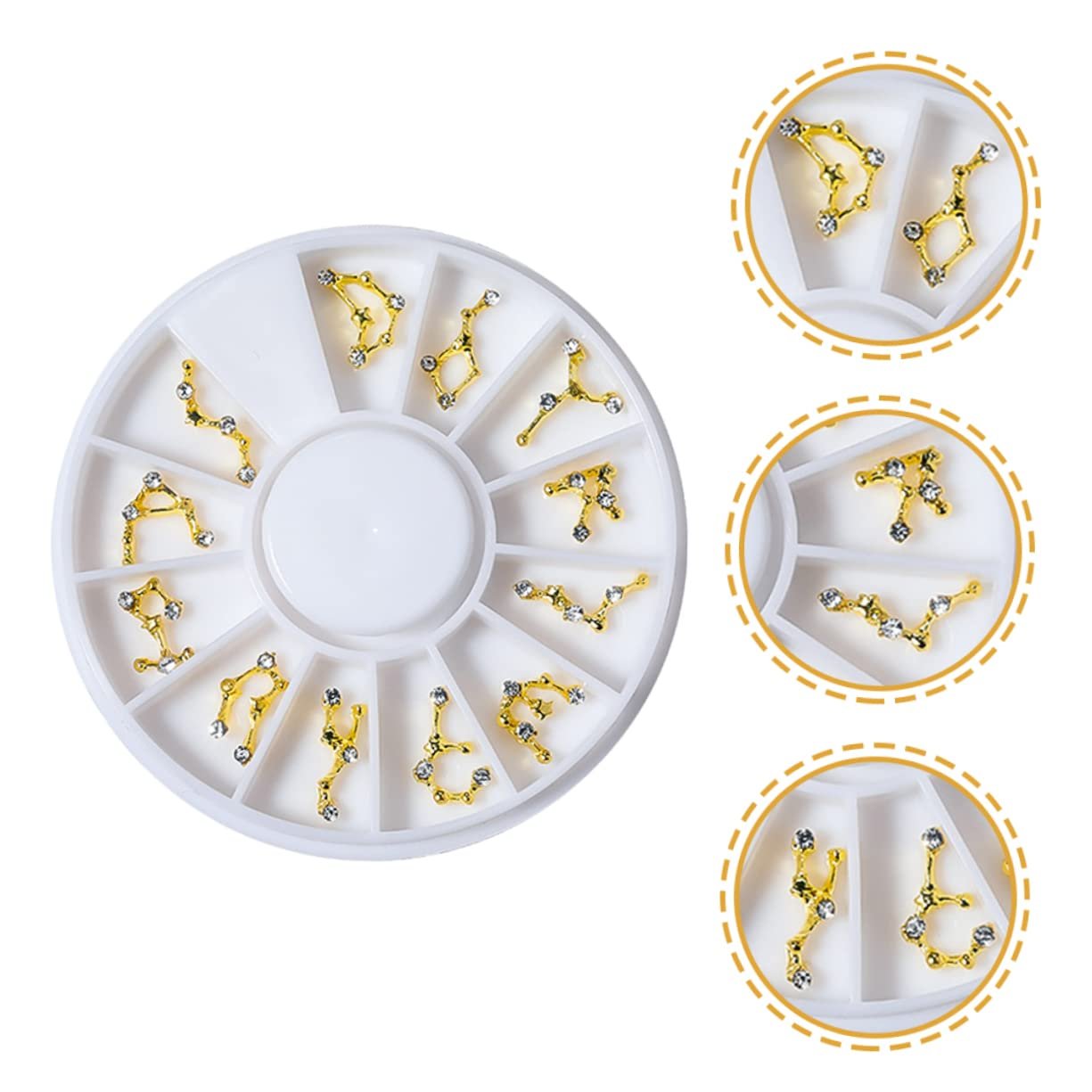 Стрази для нігтів Ipetboom У формі знаків зодіаку Для акрилових нігтів, фото №5 Стрази для нігтів Ipetboom У формі знаків зодіаку Для акрилових нігтів, фото №5