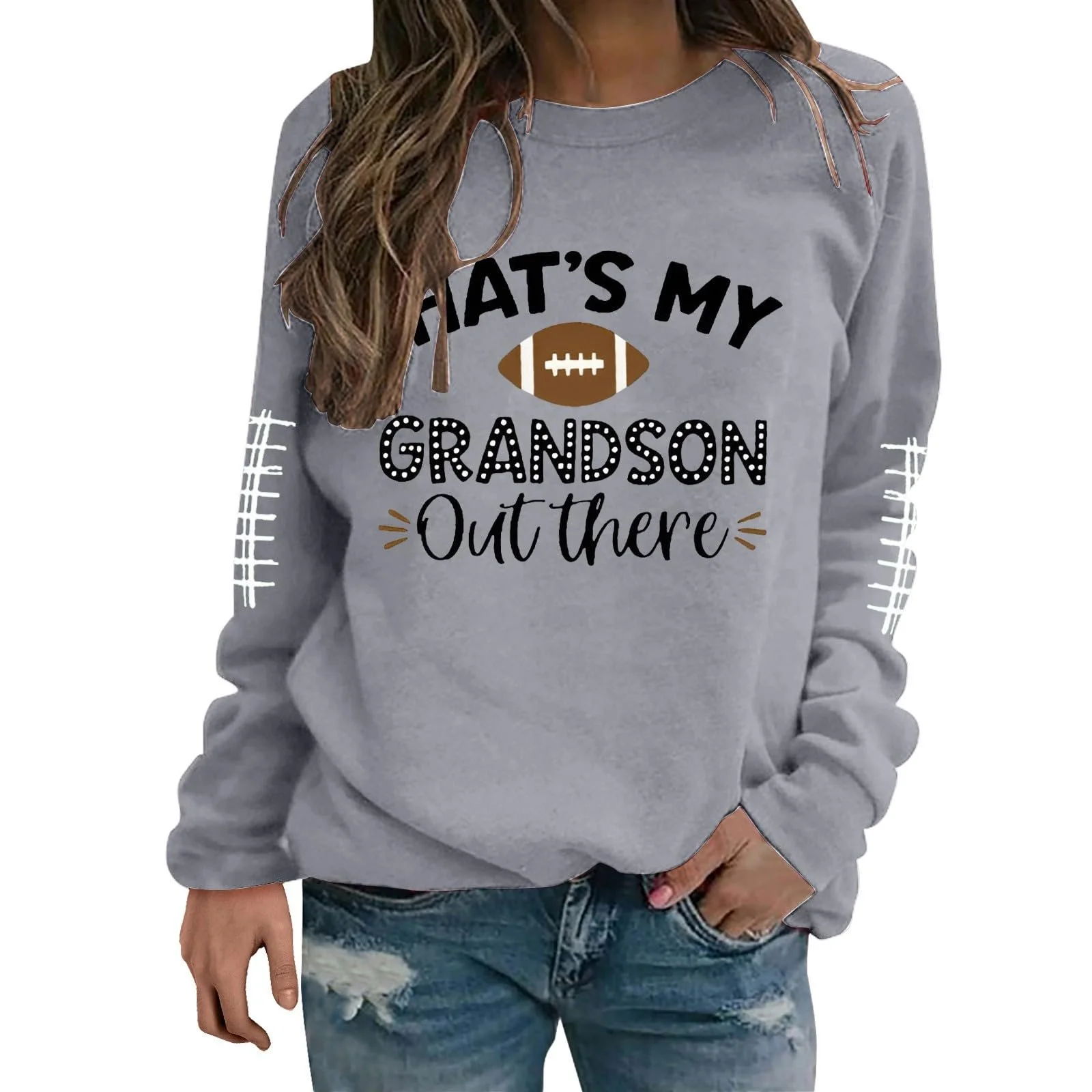 Жіноча Толстовка Generisch з принтом літер, фото №1