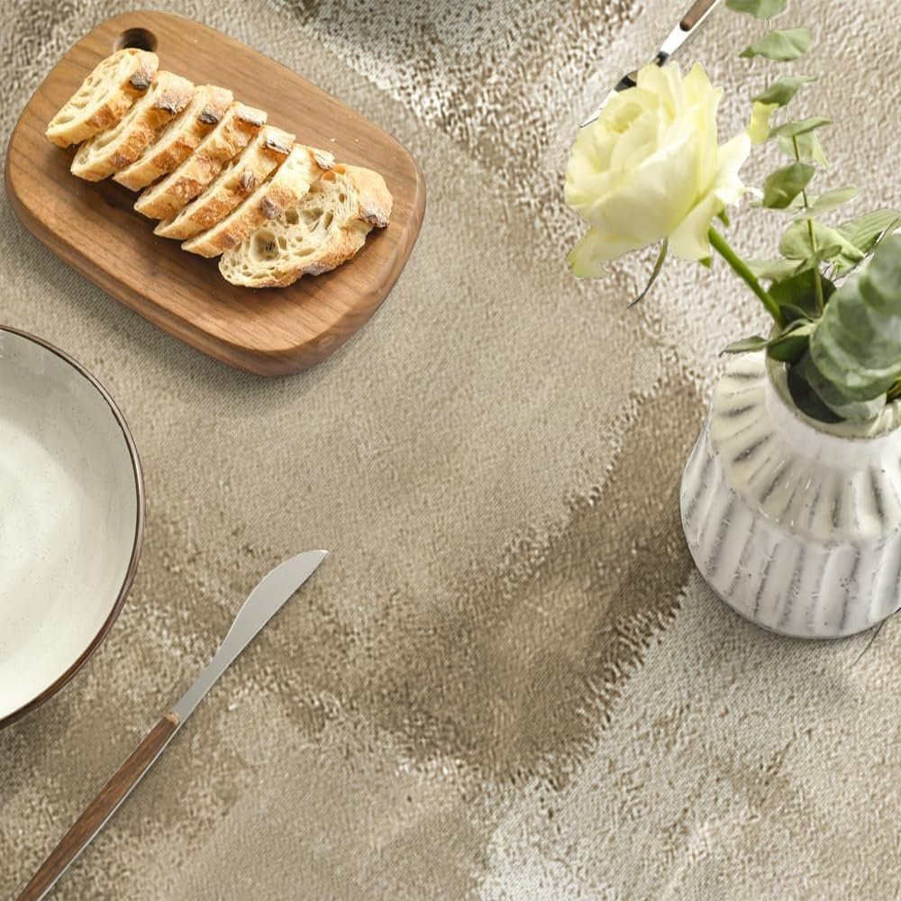 Скатертина Modern миється під льон Beige 85 x 85 см, фото №4