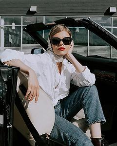 Сонцезахисні окуляри Cateye Retro JOOX Великі для жінок, поляризовані synthetic.ua - Фото 1