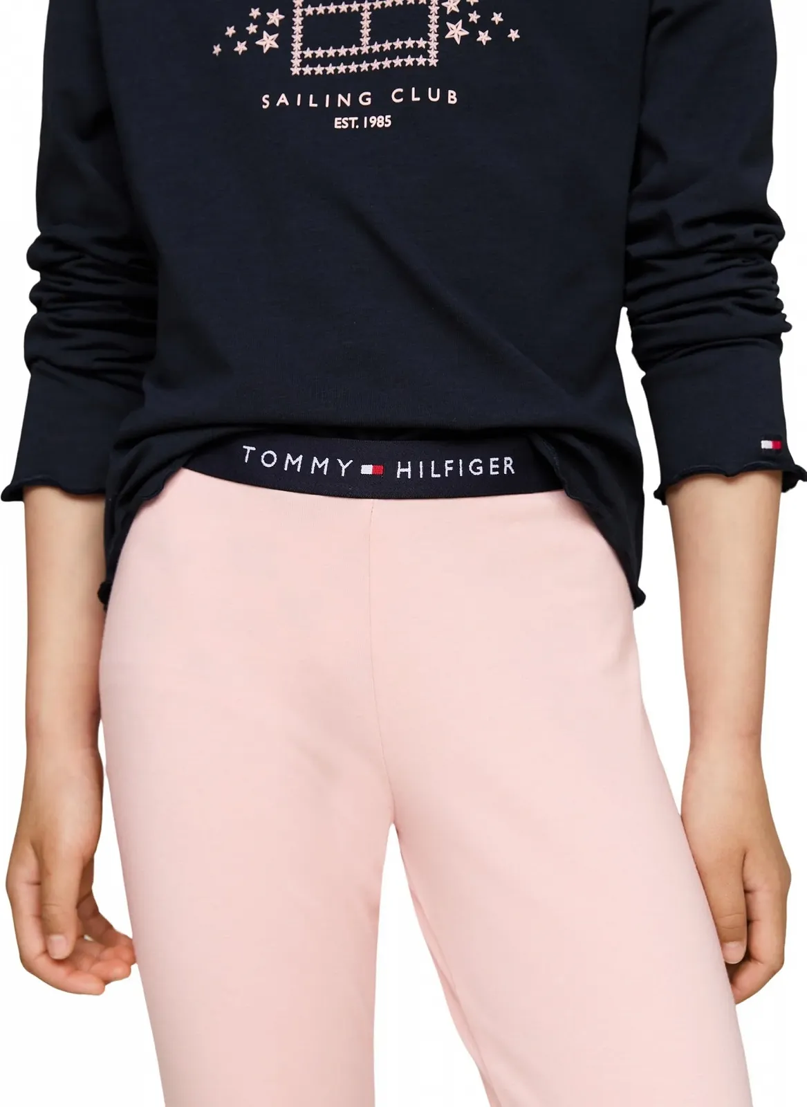 Комплект піжами з довгими рукавами Tommy Hilfiger для дівчат, комплект легінсів, фото №4