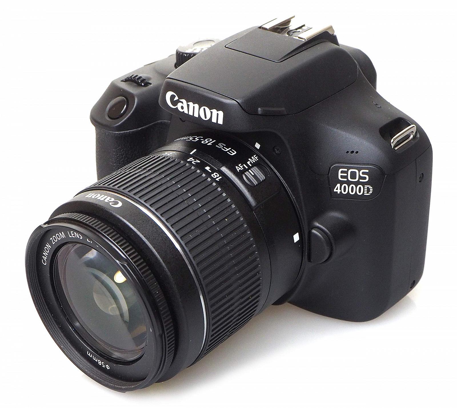 Фотокамера зеркальная Canon EOS 4000D Kit 18-55 mm DC III Черный, фото №1