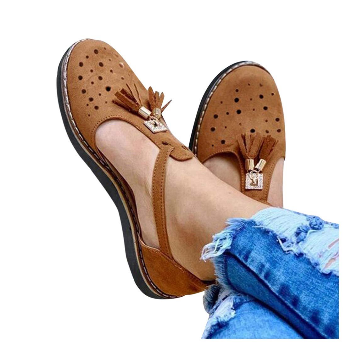 Сандалии CrEev Женские Плоские Модные С Кисточками Удобные Пляжные, фото №3