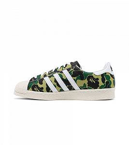 Кеды ADIDAS SUPERSTAR 80s BAPE Размер 46 synthetic.ua - Фото 1