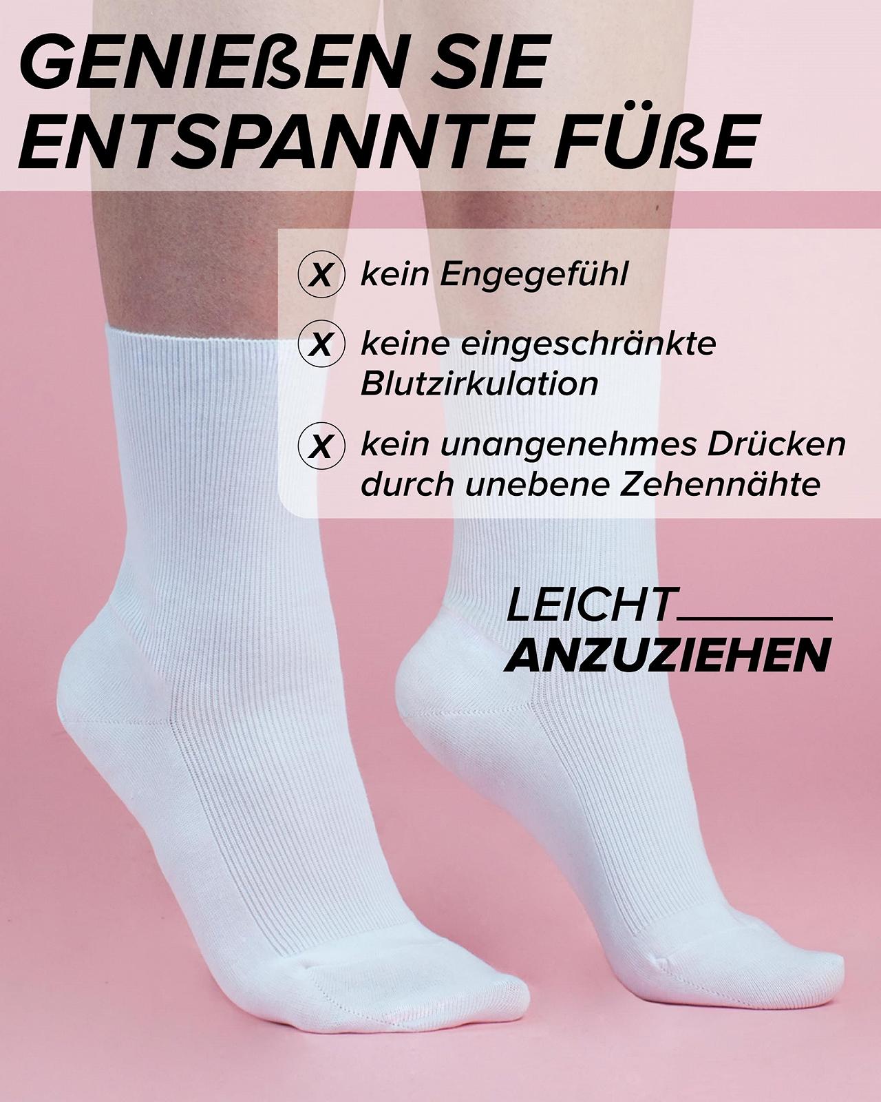 Женские носки vitsocks без эластичной резинки, 98% хлопок, свободные носки (3 пары), удобные носки, мягкий пояс, тонкие, размер 35-38, 39-42, фото №3