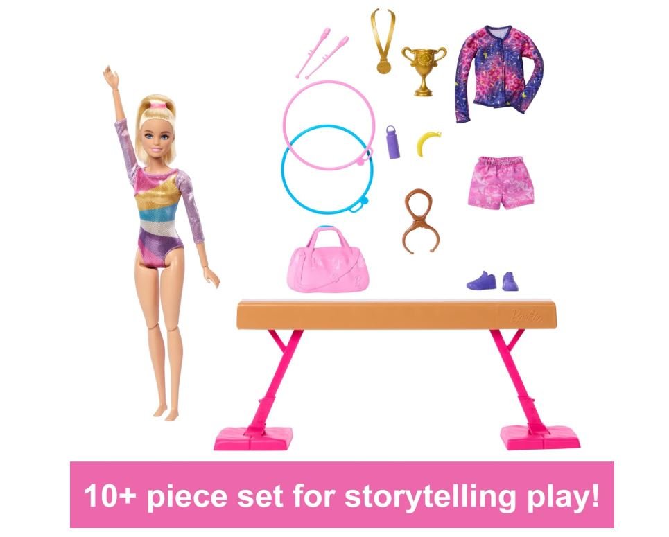 Barbie блондинка Барбі гімнастка з аксесуарами, фото №3