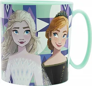 Детская Пластиковая Чашка Disney Frozen Эльза и Анна 350 мл synthetic.ua - Фото 1