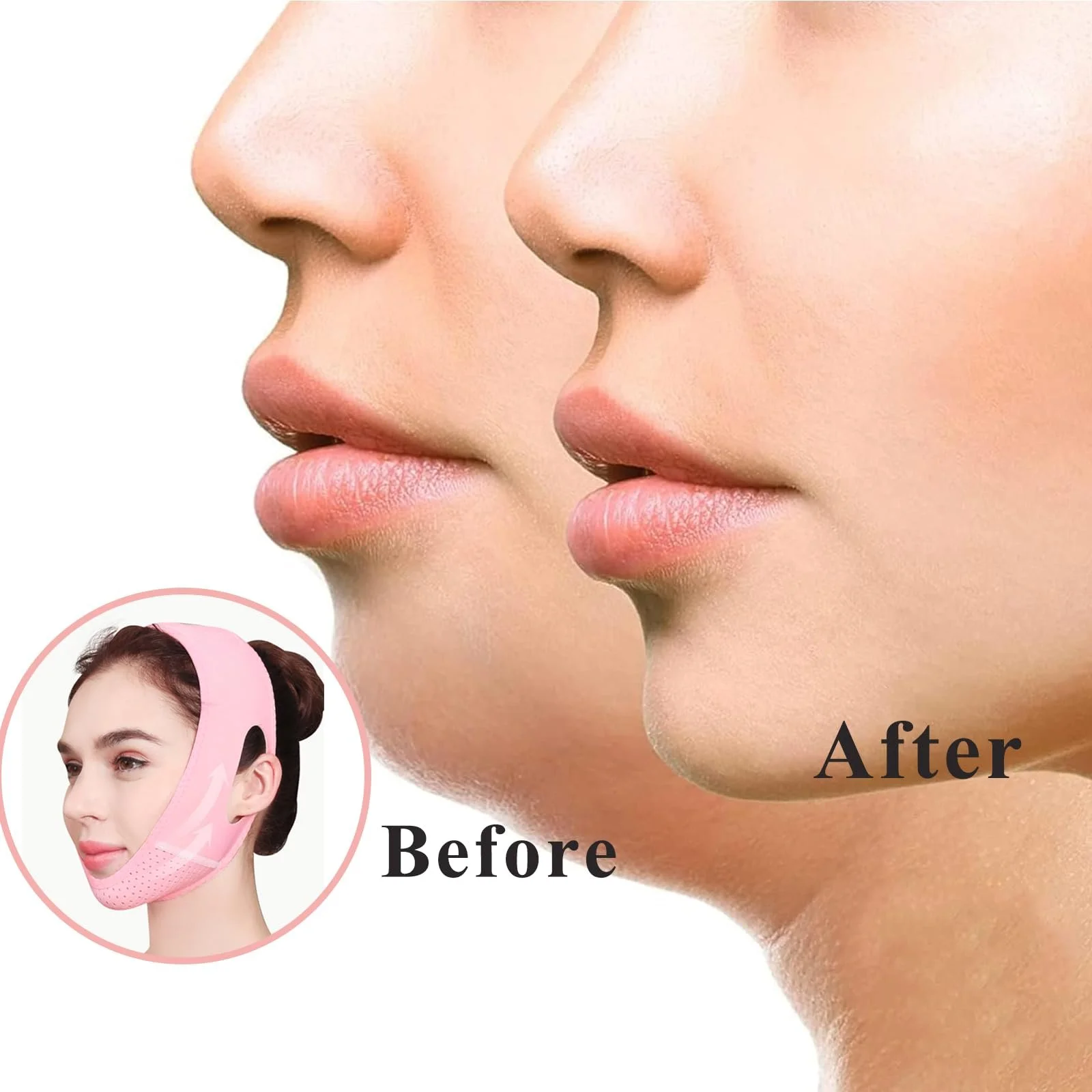 Маска для підтяжки V-подібної лінії обличчя для жінок та чоловіків. Багаторазовий засіб, фото №3