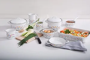 Эмалированная кастрюля Riess Country Special Edition Flora 0131-070 22 см 3,0 л Индукционная synthetic.ua - Фото 1