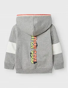 Куртка-Куртка NAME IT для хлопчиків Nmmnormano Nreg Sweat Card Wh Bru synthetic.ua - Фото 1