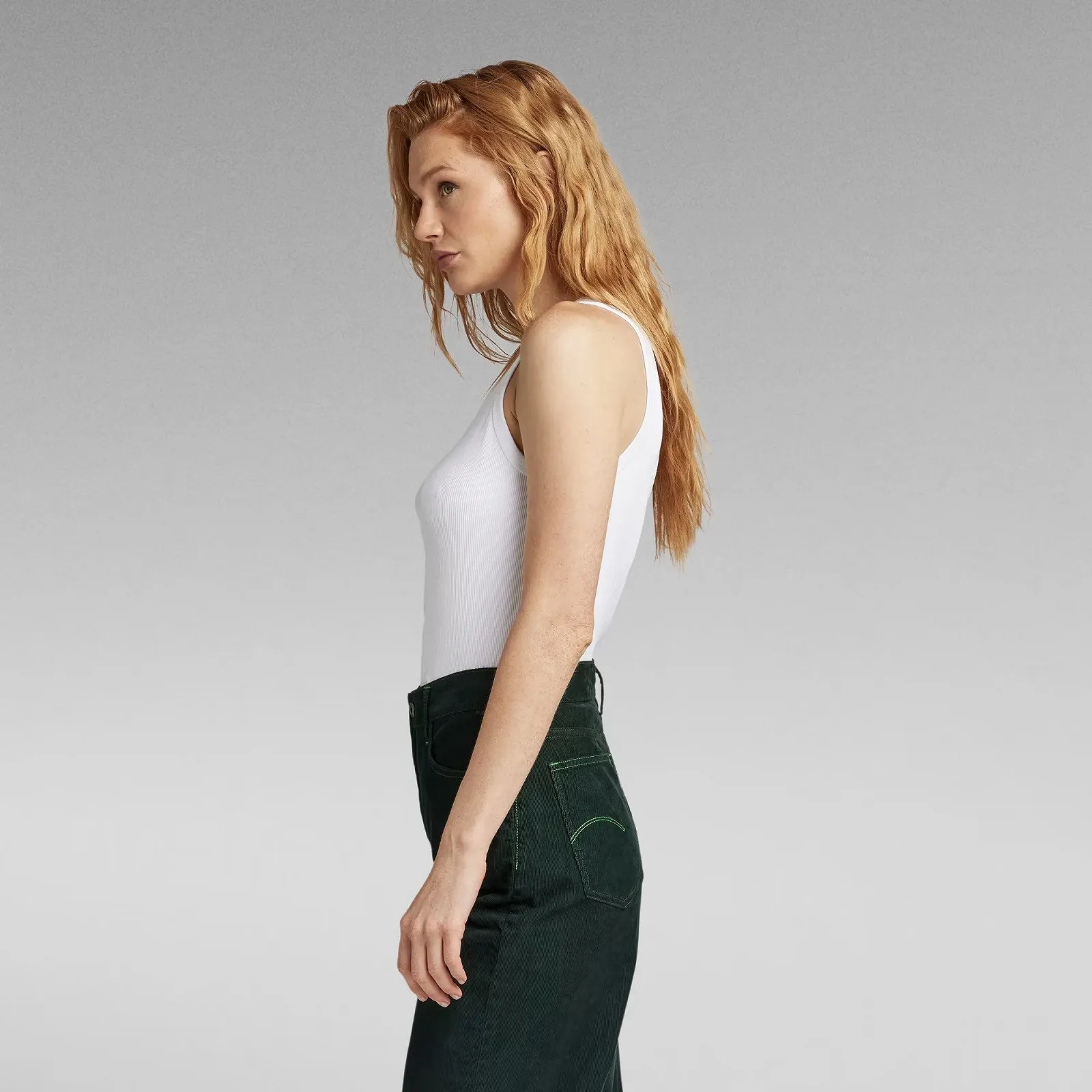 Женская майка G-Star RAW Engineered Rib Tanktop - XS, фото №2