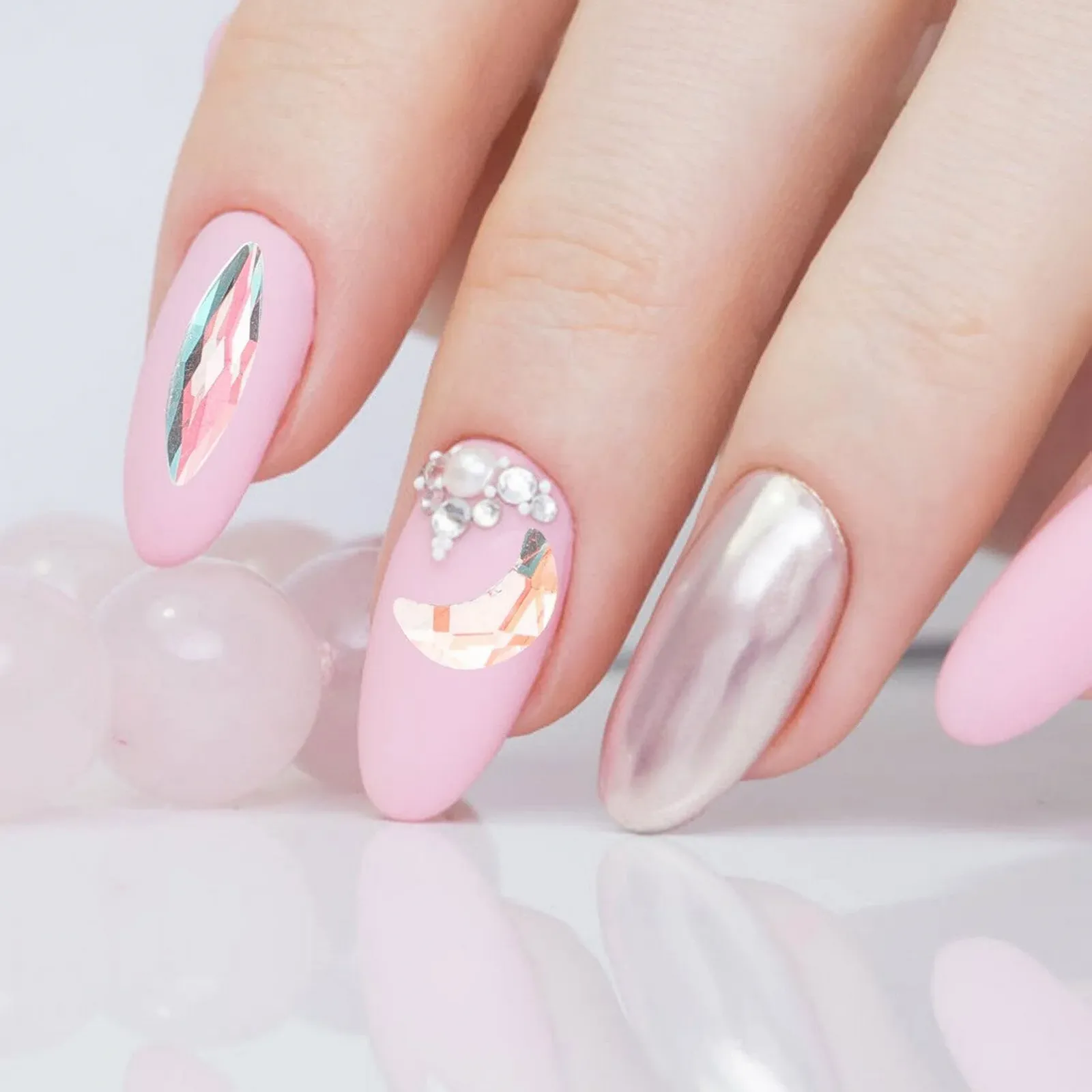 Стразы FOMIYES для ногтей, украшения для маникюра, наборы страз, фото №7