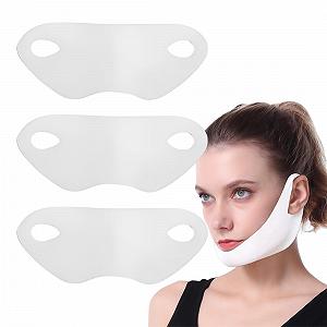 Маска для лица IKOPFLN Набор 3 шт. Маска для подтяжки лица, маска для удаления двойного подбородка, гиалуроновая маска для лица, тейп для лица, веганские маски, для красоты контура челюсти - Фото 1