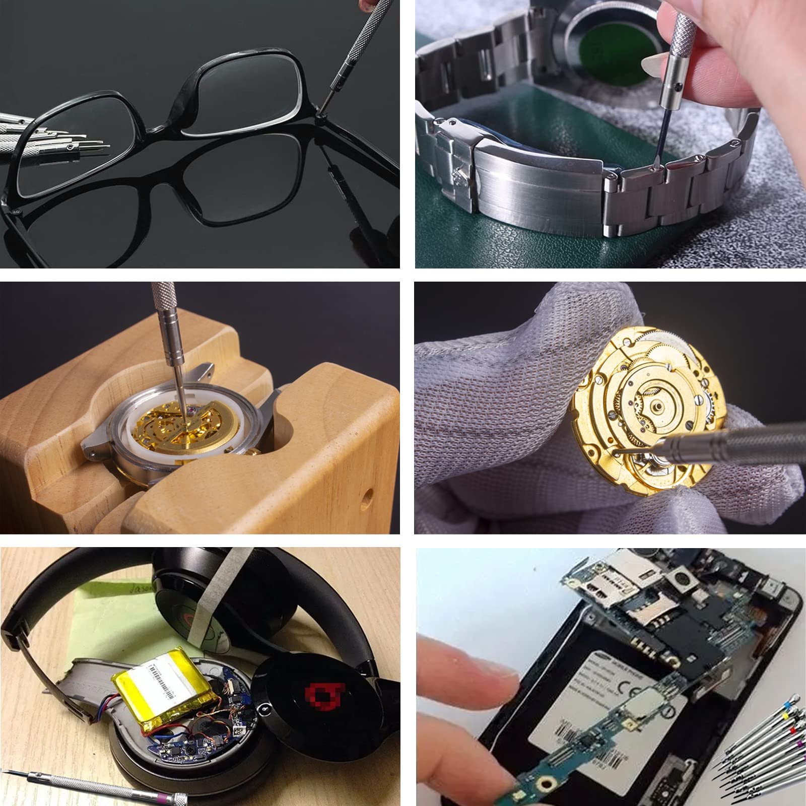 Набір викруток TCP з прецизійними гвинтами 10 шт. Чорний, фото №4 Набір викруток TCP з прецизійними гвинтами 10 шт. Чорний, фото №4