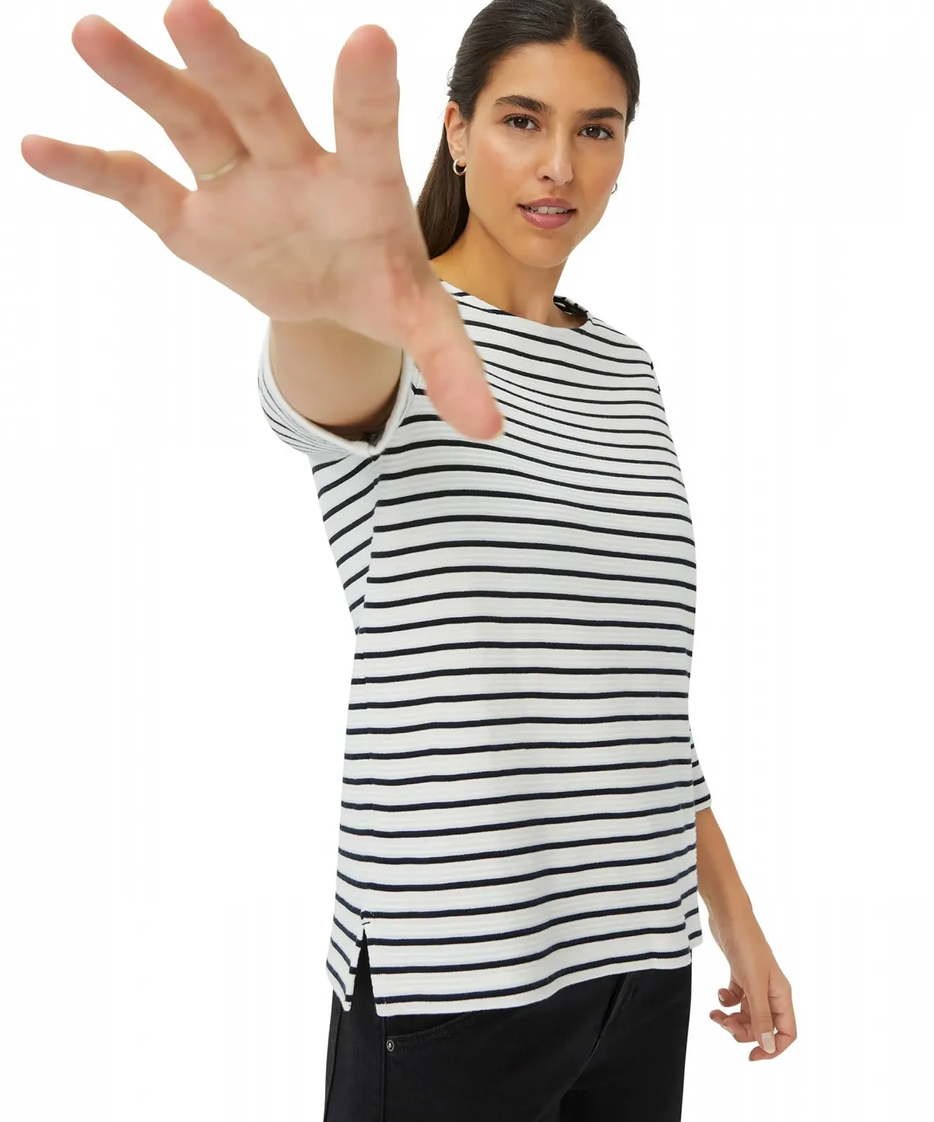 Жіночий світшот BRAX Style Bonnie Stripe, фото №7