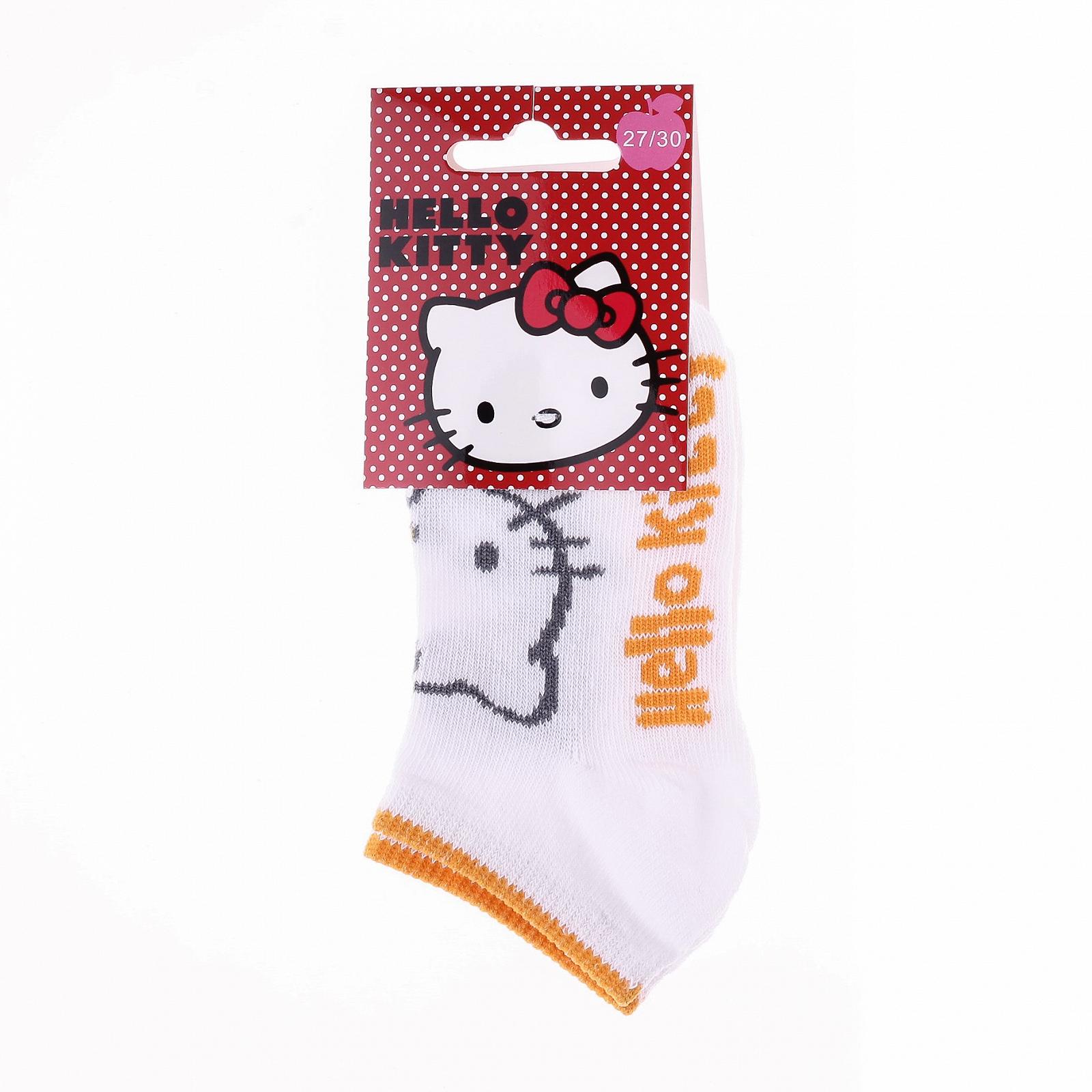 Шкарпетки HELLO KITTY HK THEME ORANGE Білий, Помаранчевий 27-30, фото №2
