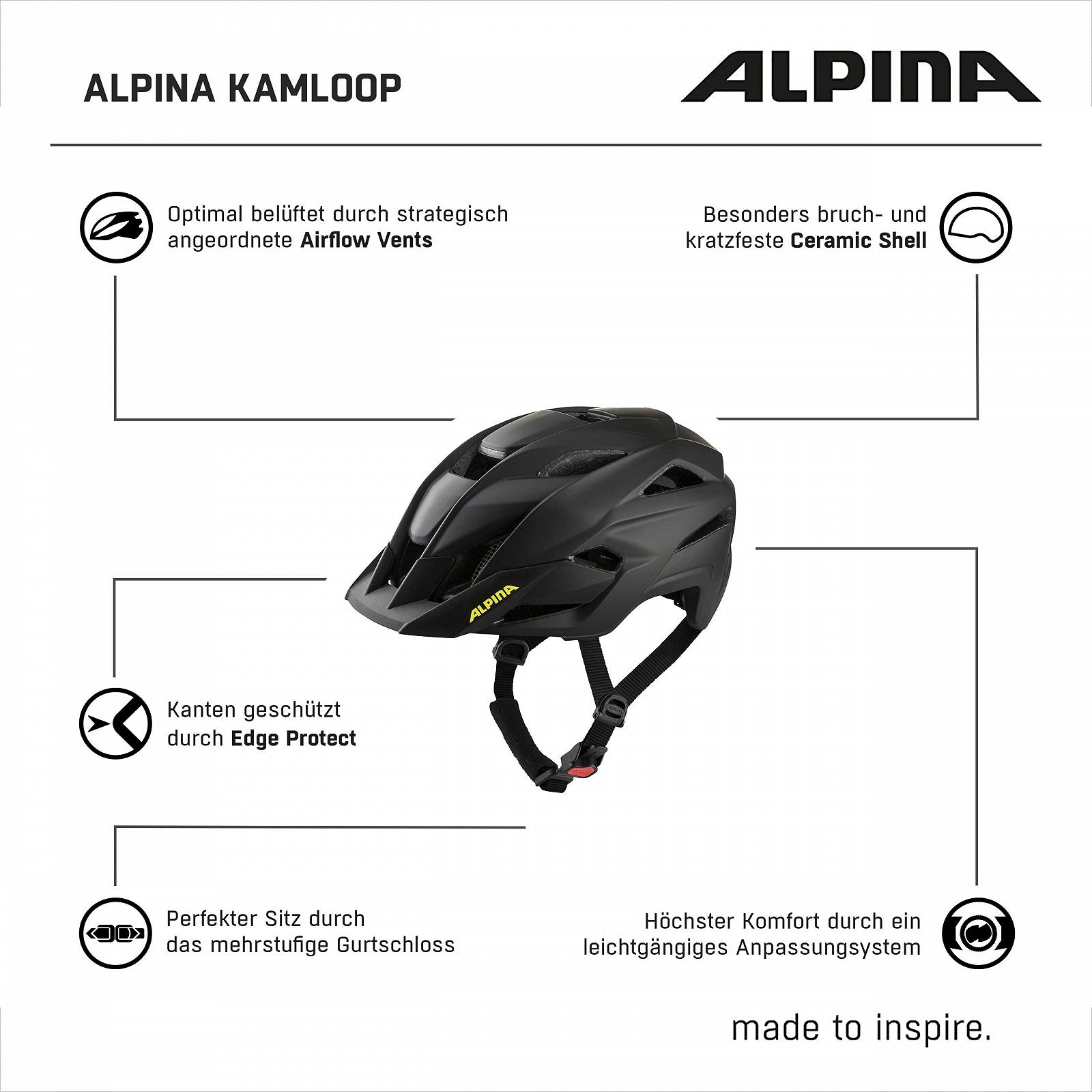 Шлем ALPINA Kamloop, регулируемый, легкий и безопасный, fullface, с подбородком, для взрослых, фото №6