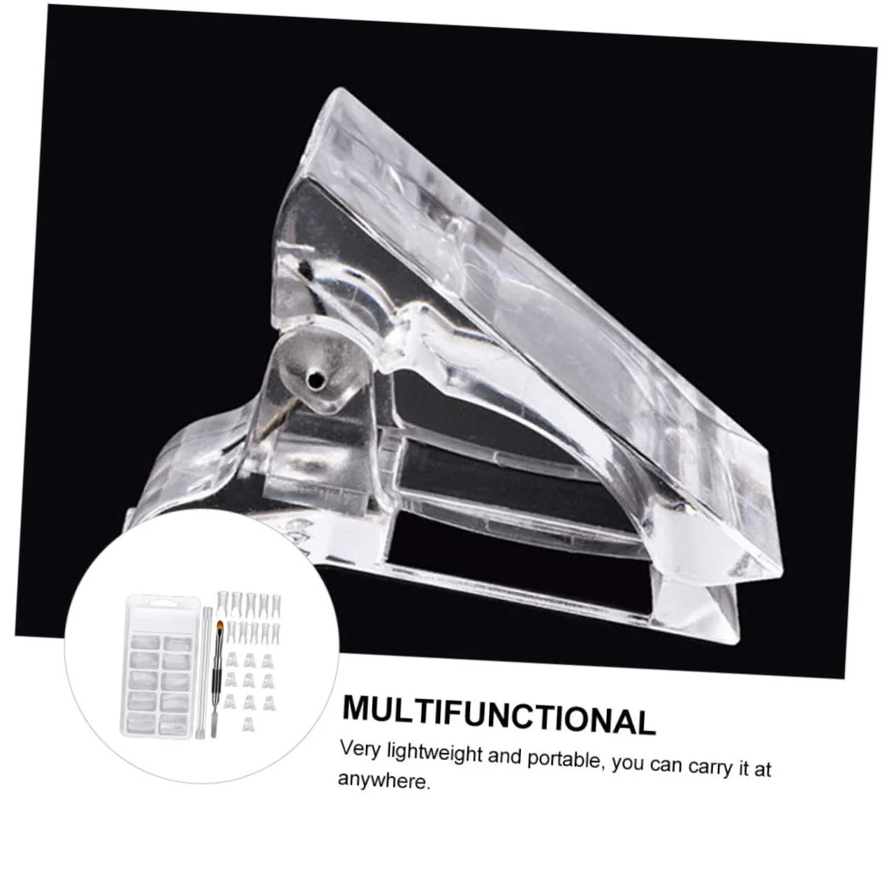 Набор для маникюра Healvian с насадками для наращивания ногтей, многоразовыми кристаллическими зажимами, фото №8