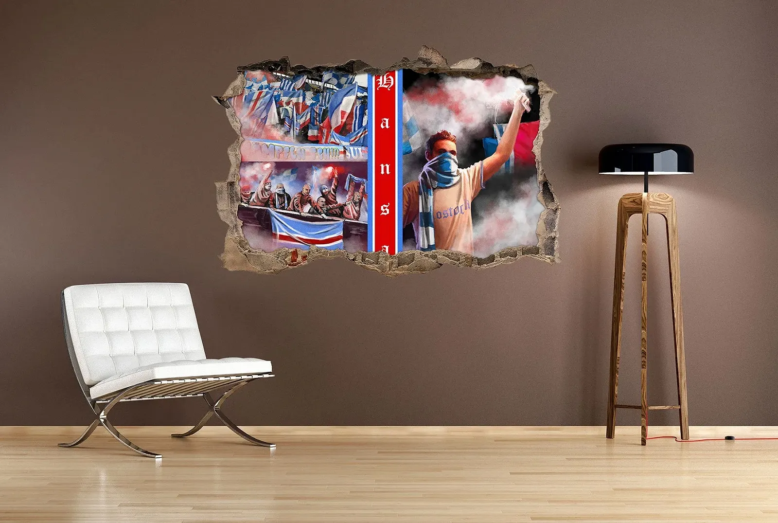 3D Наклейка на стену Rostock Коллаж 62 x 42 см, фото №2 3D Наклейка на стену Rostock Коллаж 62 x 42 см, фото №2