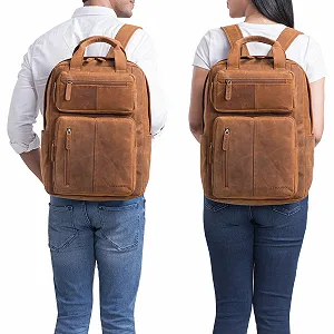 Рюкзак STILORD Amos Genuine Leather Vintage Retro 17.3" Tan - dark brown цена на synthetic.ua - Фото 1 Рюкзак STILORD Amos Genuine Leather Vintage Retro 17.3" Tan - dark brown synthetic.ua - Фото 1