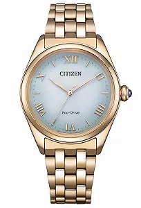 Мужские аналоговые кварцевые часы CITIZEN EM1143-81X с ремешком из нержавеющей стали - Фото 1