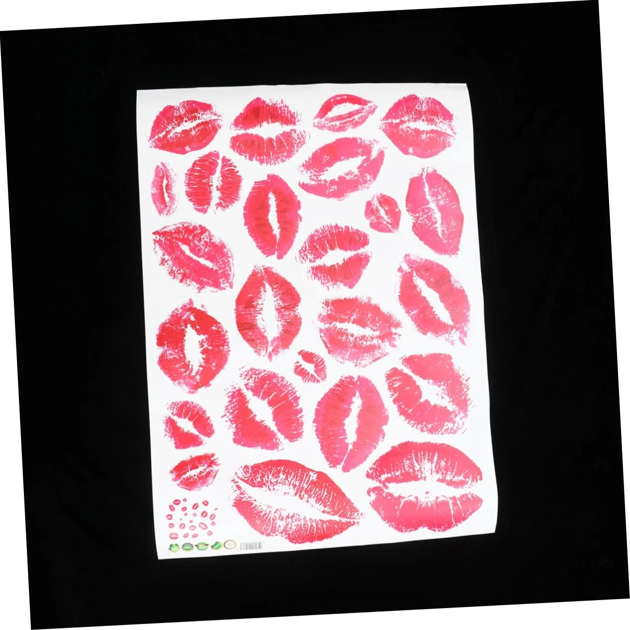 Настенная наклейка UPKOCH Губы 2 штуки Розовый Красный, фото №8