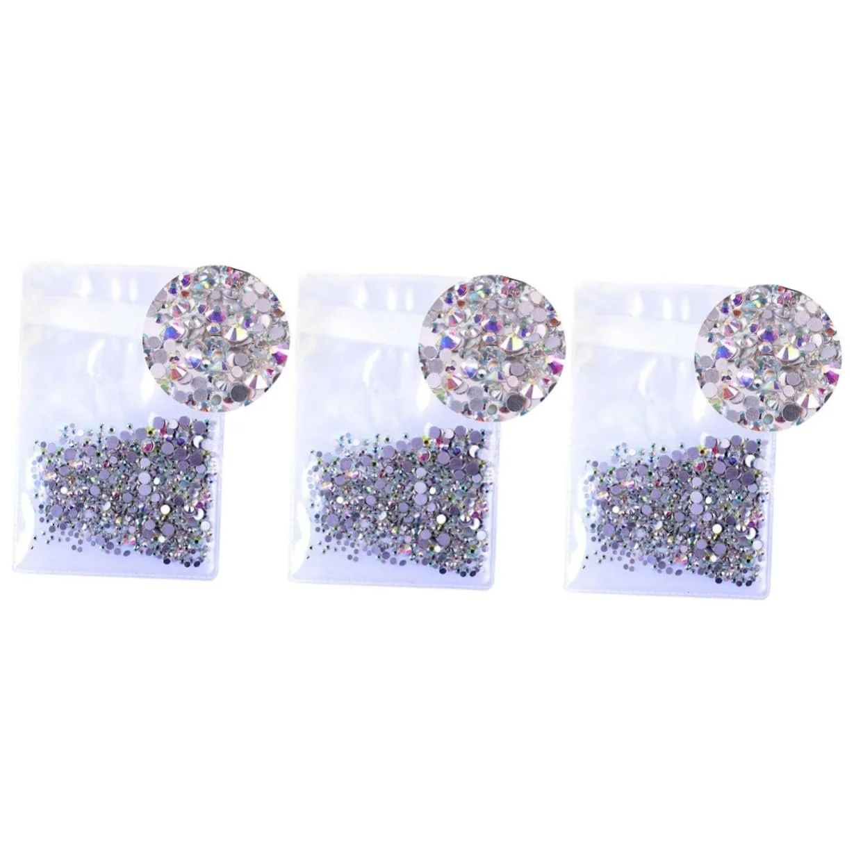 Стрази Круглі COHEALI Crystal 4320 шт. для нігтів, фото №1