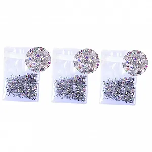 Стразы Круглые COHEALI Crystal Ab 4320 шт. для украшения ногтей - Фото 1