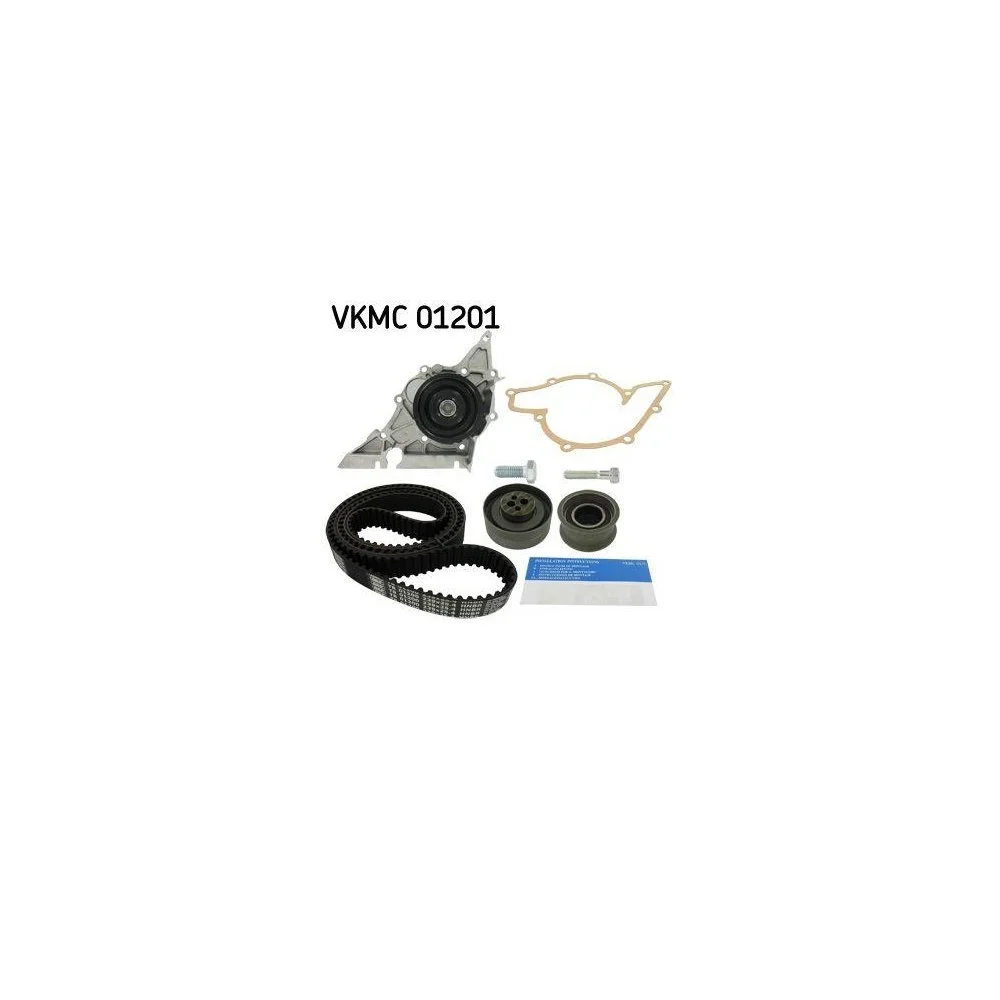Водяний насос і комплект ременя ГРМ SKF VKMC 01201 для AUDI FORD SEAT SKODA VW, фото №1