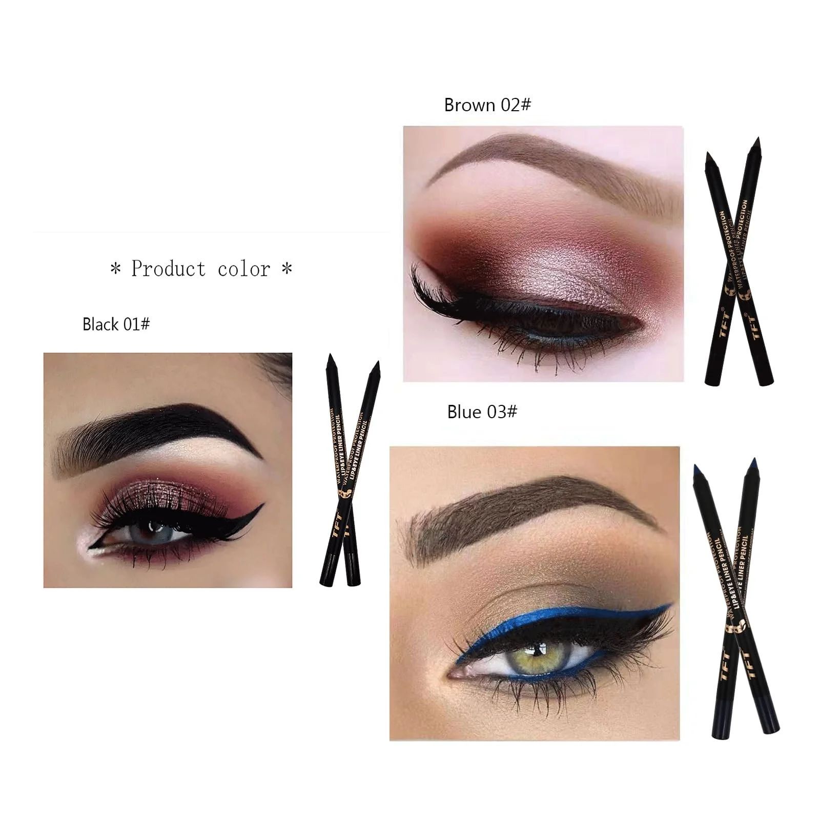 Карандаш для глаз EnMart 15 цветов водостойкий матовый, фото №4 Карандаш для глаз EnMart 15 цветов водостойкий матовый, фото №4