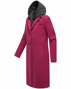 Пальто Navahoo Вовняне Довгий Тренч з Капюшоном synthetic.ua - Фото 1