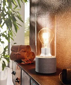 Настільна лампа EGLO 60 W Сталь Сіра synthetic.ua - Фото 1